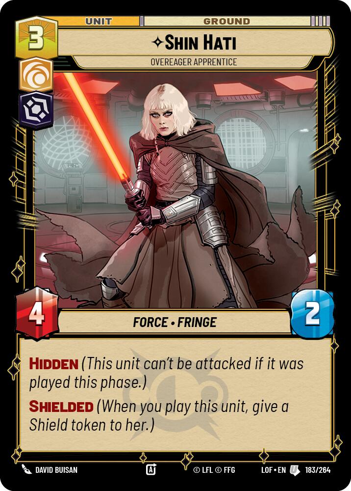 Shin Hati - Overeager Apprentice (183/264) (183/264) [Legends of the Force] | Jomio and Rueliete's Cards and Comics