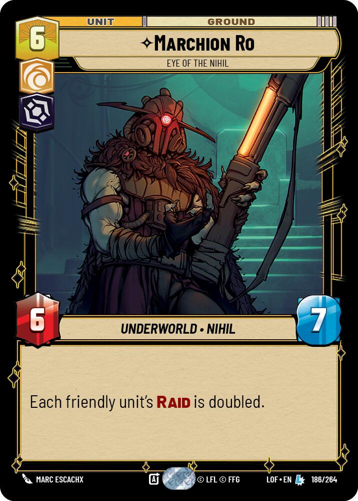 Marchion Ro - Eye of the Nihil (186/264) (186/264) [Legends of the Force] | Jomio and Rueliete's Cards and Comics