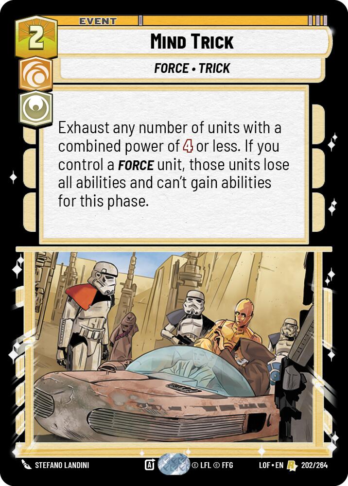 Mind Trick (202/264) (202/264) [Legends of the Force] | Jomio and Rueliete's Cards and Comics