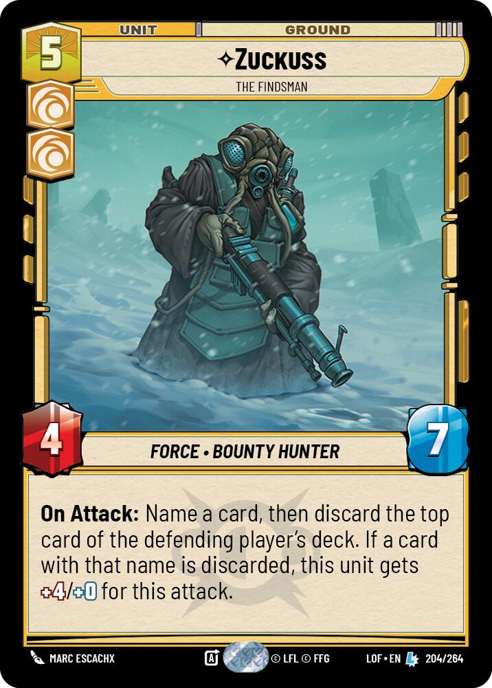 Zuckuss - The Findsman (204/264) (204/264) [Legends of the Force] | Jomio and Rueliete's Cards and Comics