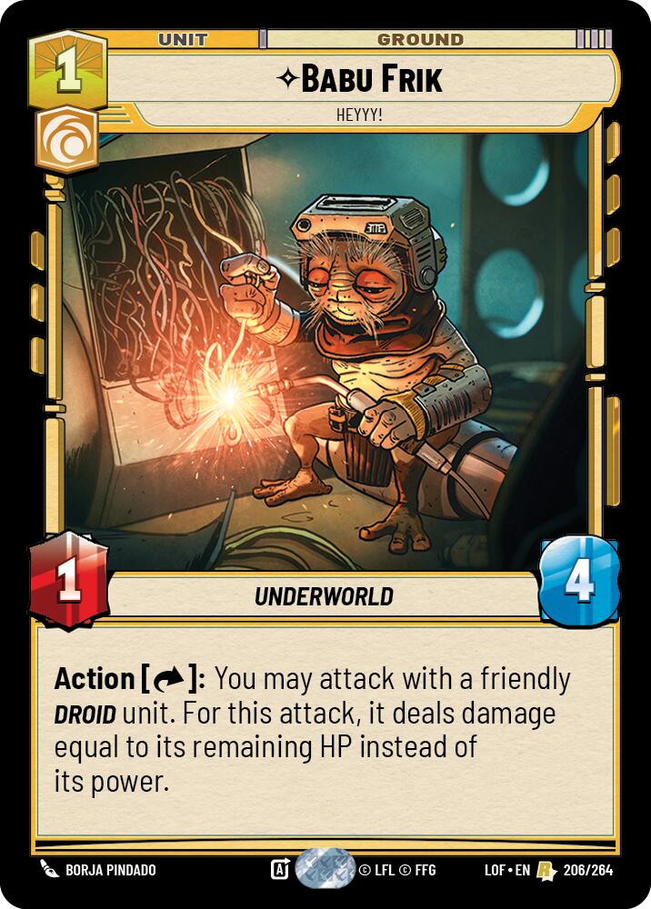 Babu Frik - Heyyy! (206/264) (206/264) [Legends of the Force] | Jomio and Rueliete's Cards and Comics