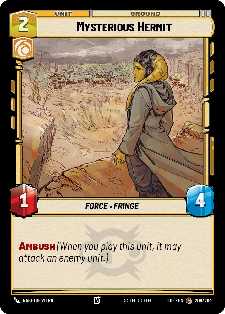 Mysterious Hermit (208/264) (208/264) [Legends of the Force] | Jomio and Rueliete's Cards and Comics