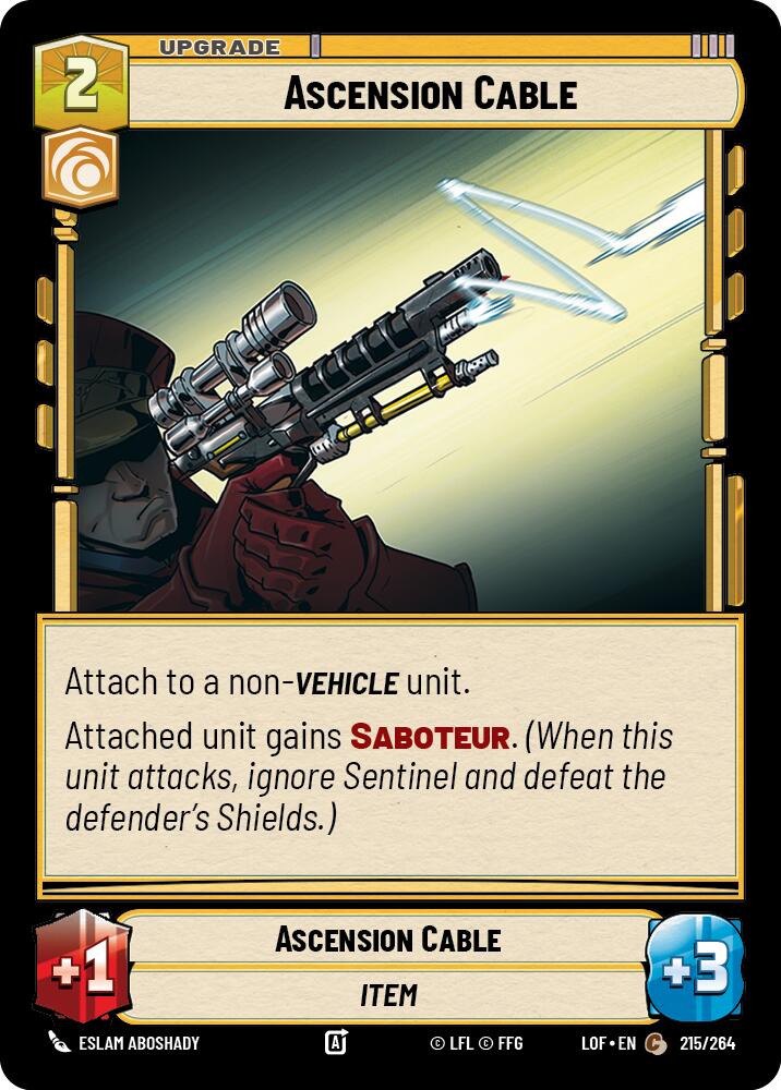 Ascension Cable (215/264) (215/264) [Legends of the Force] | Jomio and Rueliete's Cards and Comics
