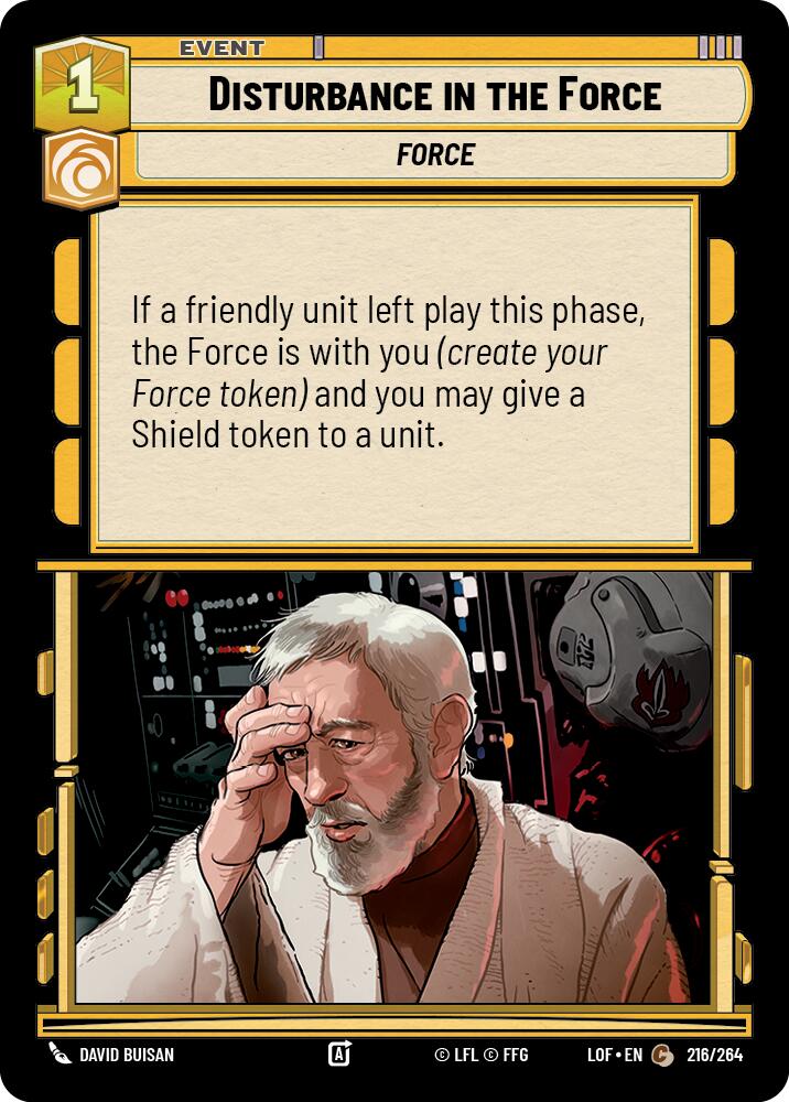 Disturbance in the Force (216/264) (216/264) [Legends of the Force] | Jomio and Rueliete's Cards and Comics