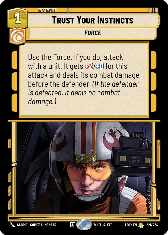 Trust Your Instincts (221/264) (221/264) [Legends of the Force] | Jomio and Rueliete's Cards and Comics