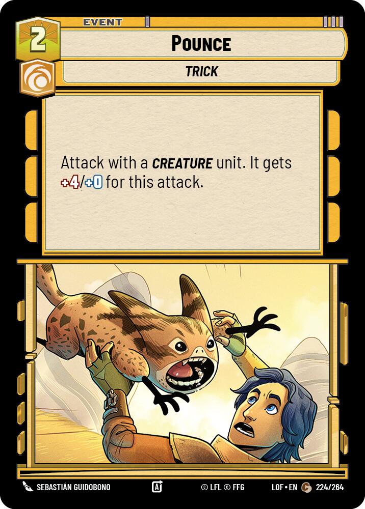 Pounce (224/264) (224/264) [Legends of the Force] | Jomio and Rueliete's Cards and Comics