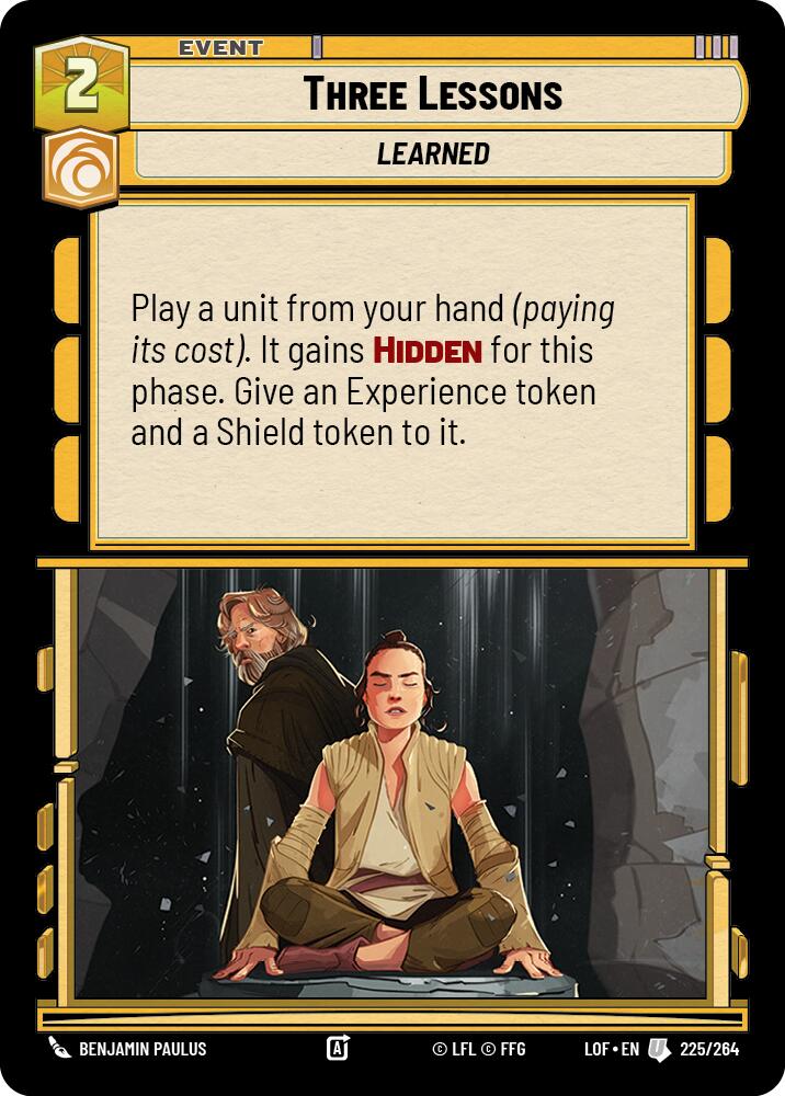 Three Lessons (225/264) (225/264) [Legends of the Force] | Jomio and Rueliete's Cards and Comics