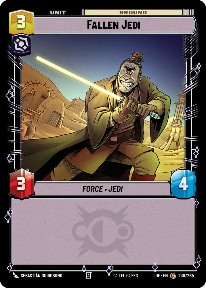 Fallen Jedi (230/264) (230/264) [Legends of the Force] | Jomio and Rueliete's Cards and Comics
