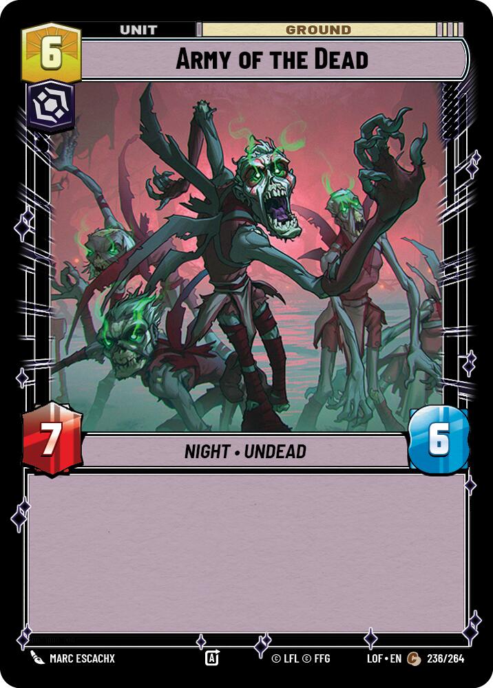 Army of the Dead (236/264) (236/264) [Legends of the Force] | Jomio and Rueliete's Cards and Comics
