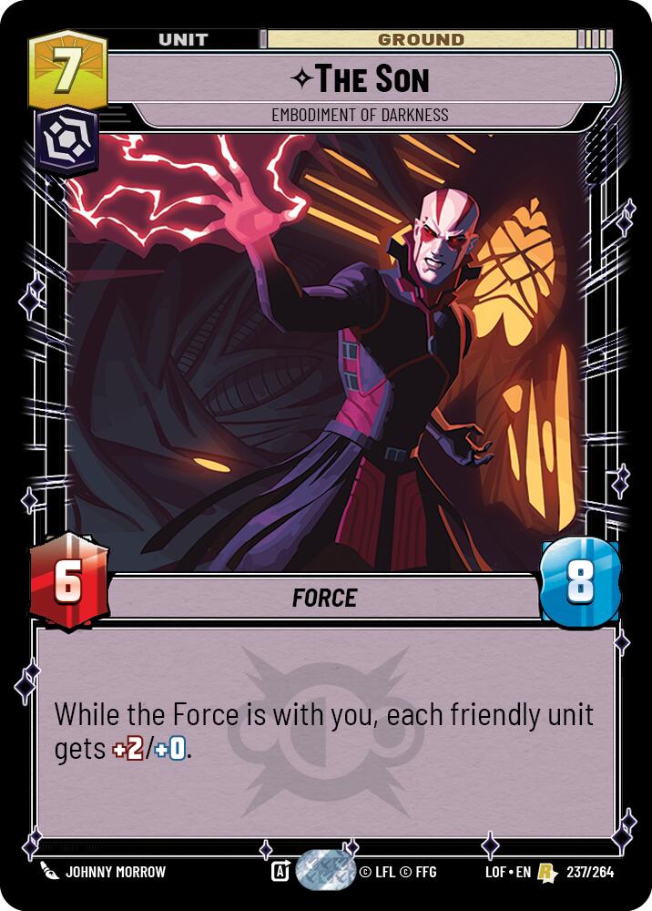 The Son - Embodiment of Darkness (237/264) (237/264) [Legends of the Force] | Jomio and Rueliete's Cards and Comics