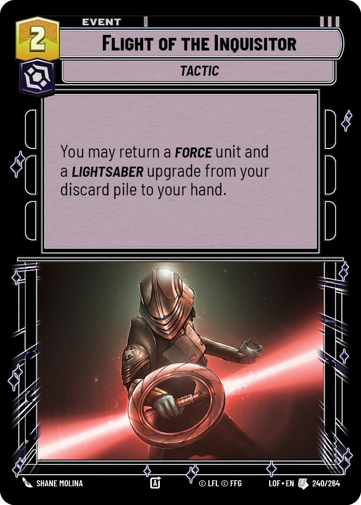 Flight of the Inquisitor (240/264) (240/264) [Legends of the Force] | Jomio and Rueliete's Cards and Comics