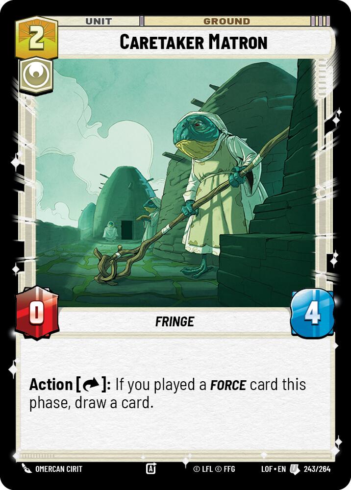 Caretaker Matron (243/264) (243/264) [Legends of the Force] | Jomio and Rueliete's Cards and Comics