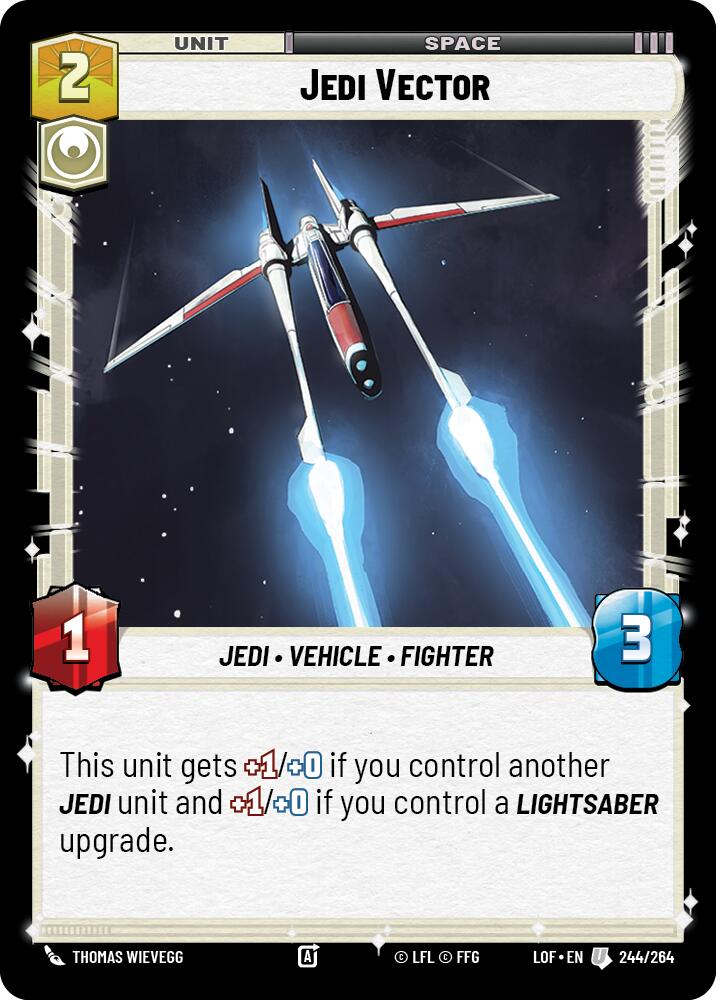 Jedi Vector (244/264) (244/264) [Legends of the Force] | Jomio and Rueliete's Cards and Comics