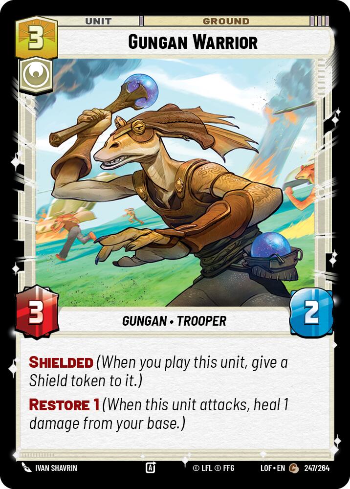 Gungan Warrior (247/264) (247/264) [Legends of the Force] | Jomio and Rueliete's Cards and Comics