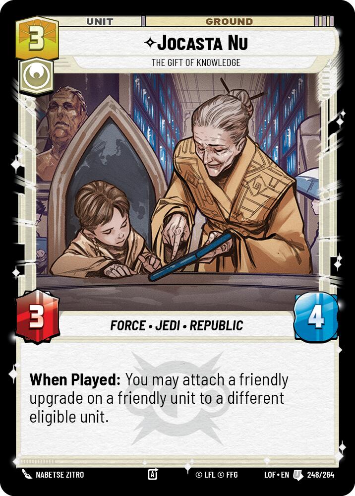 Jocasta Nu - The Gift of Knowledge (248/264) (248/264) [Legends of the Force] | Jomio and Rueliete's Cards and Comics