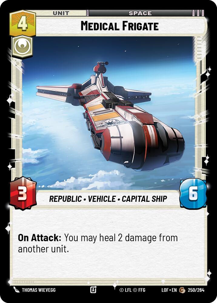 Medical Frigate (250/264) (250/264) [Legends of the Force] | Jomio and Rueliete's Cards and Comics