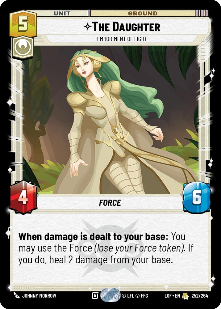 The Daughter - Embodiment of Light (252/264) (252/264) [Legends of the Force] | Jomio and Rueliete's Cards and Comics