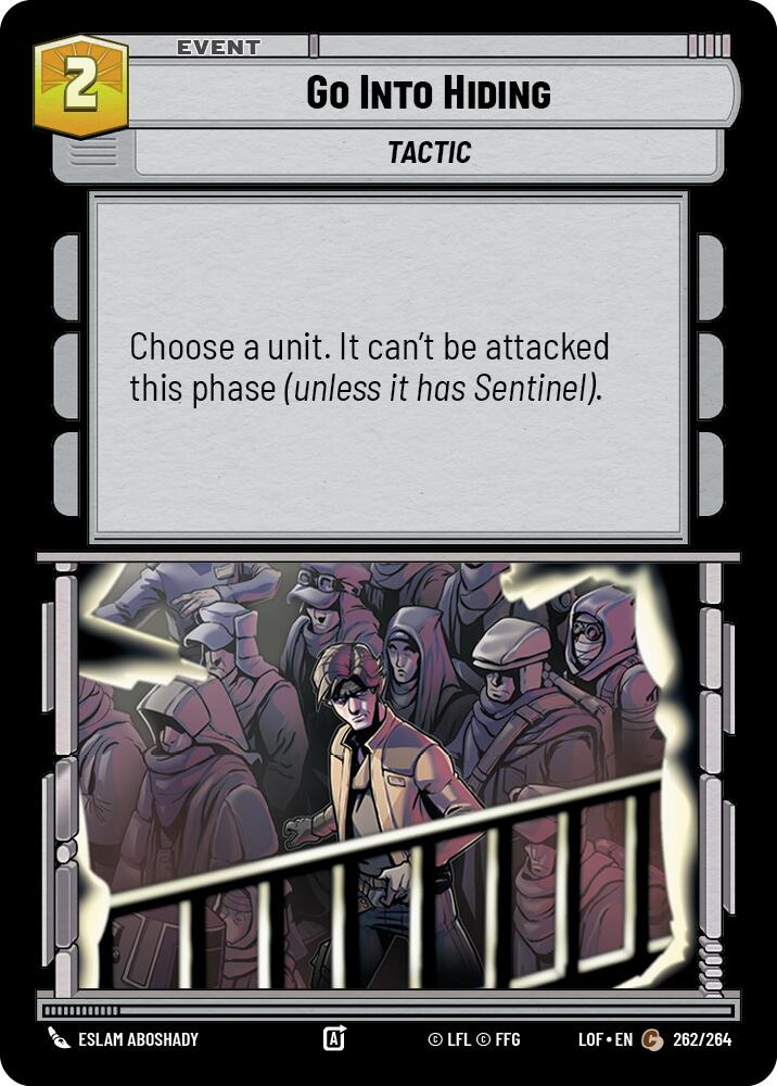 Go Into Hiding (262/264) (262/264) [Legends of the Force] | Jomio and Rueliete's Cards and Comics