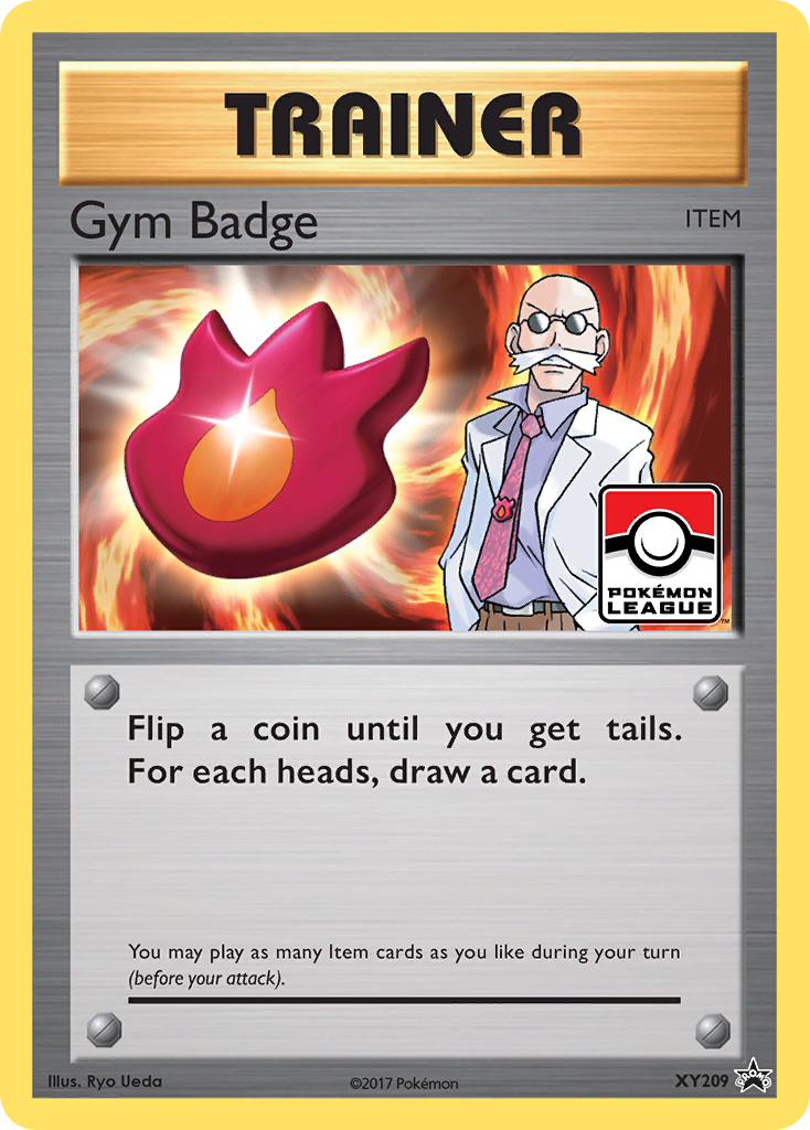 Gym Badge (XY209) (Blaine) [XY: Black Star Promos] | Jomio and Rueliete's Cards and Comics