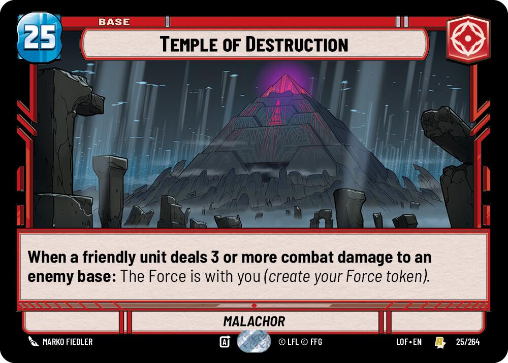 Temple of Destruction (025/264) (025/264) [Legends of the Force] | Jomio and Rueliete's Cards and Comics