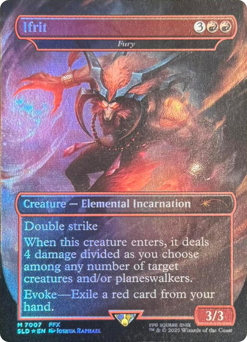 Ifrit - Fury (Rainbow Foil) [Secret Lair Drop Series] | Jomio and Rueliete's Cards and Comics