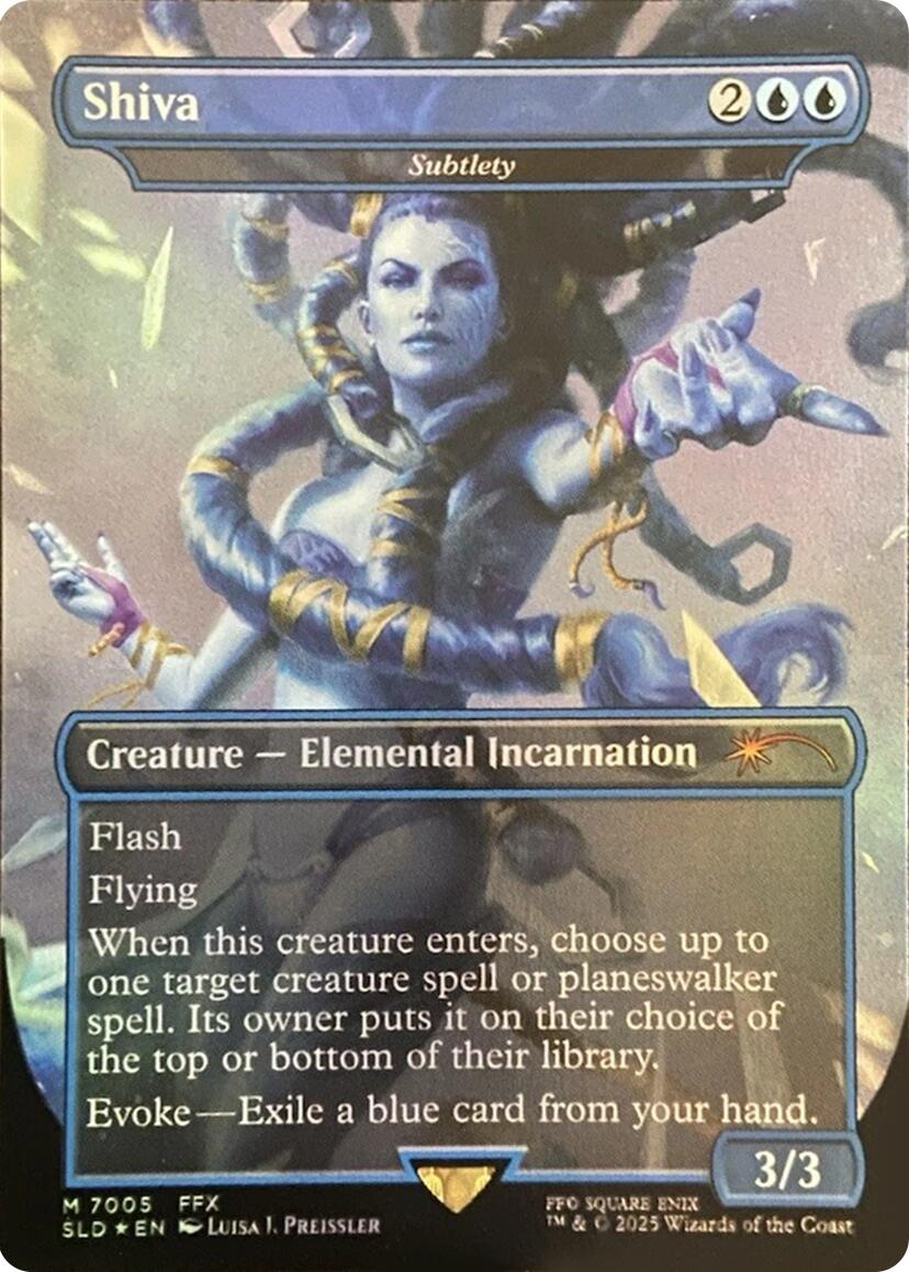 Shiva - Subtlety (Rainbow Foil) [Secret Lair Drop Series] | Jomio and Rueliete's Cards and Comics