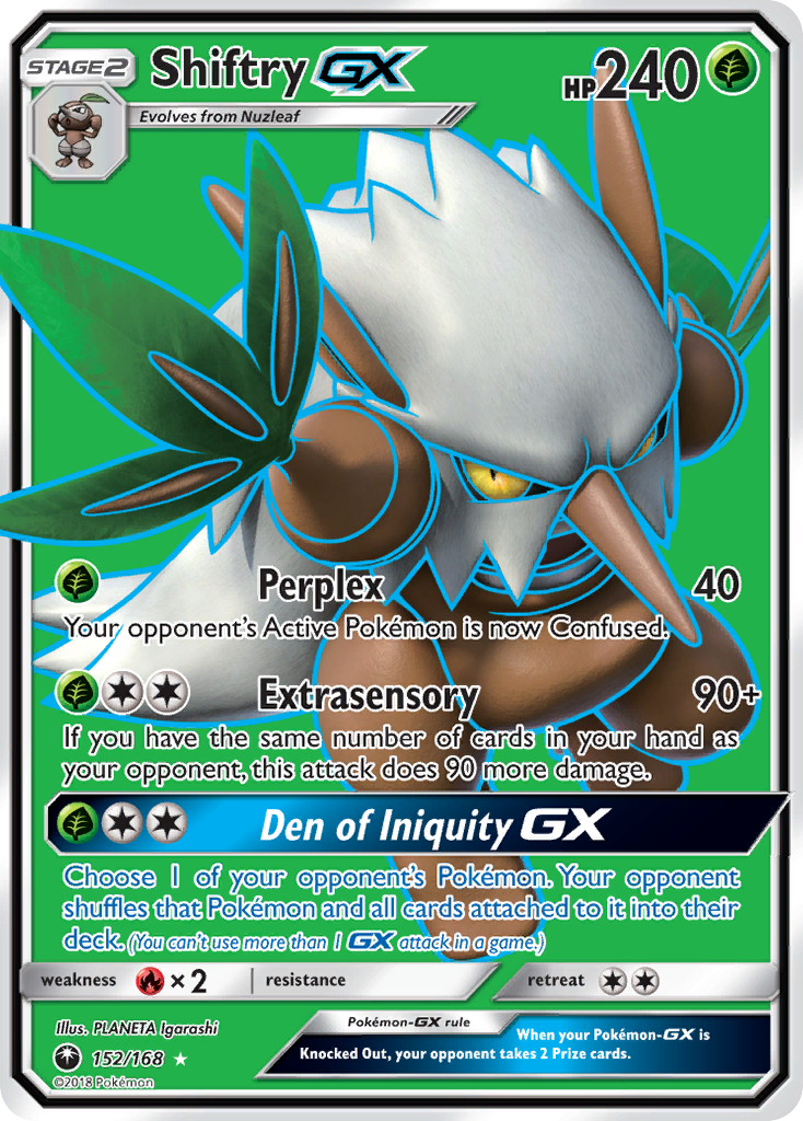 Shiftry GX (152/168) [Sun & Moon: Celestial Storm] | Jomio and Rueliete's Cards and Comics