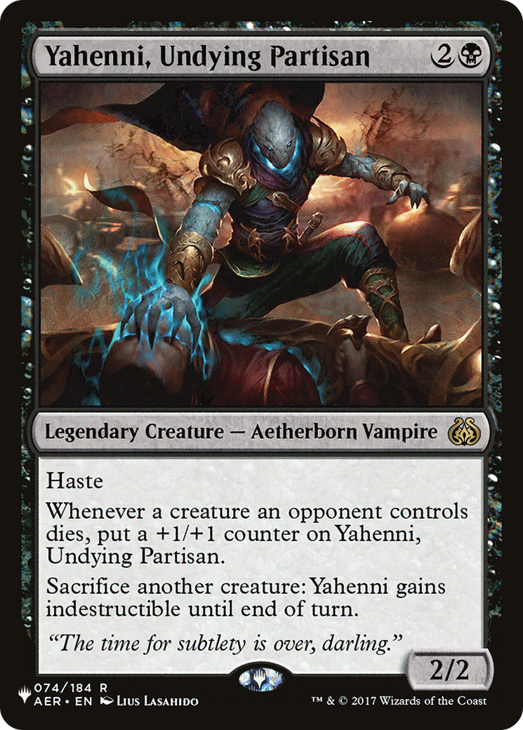 Yahenni, Undying Partisan [The List] | Jomio and Rueliete's Cards and Comics