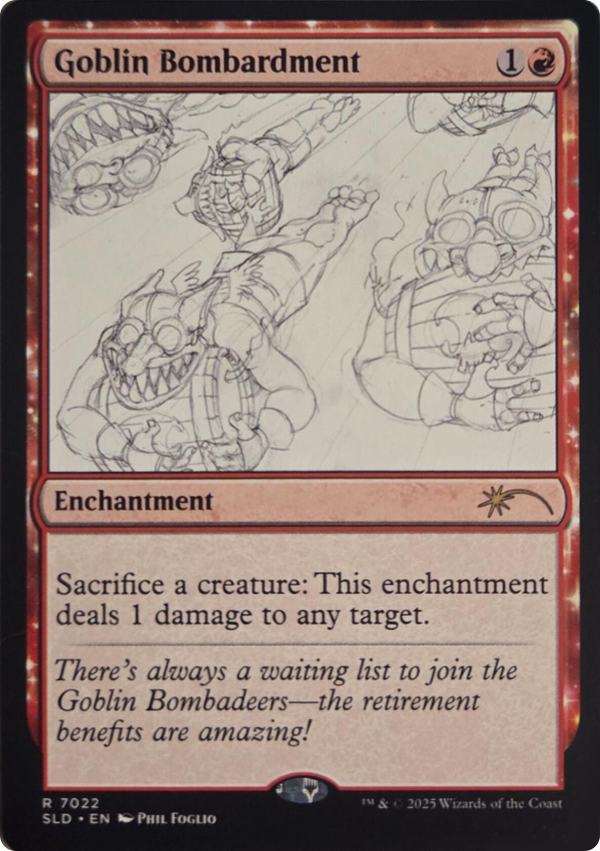 Goblin Bombardment (7022) [Secret Lair Drop Series] | Jomio and Rueliete's Cards and Comics