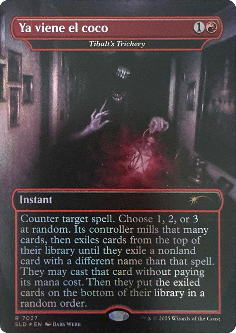 Ya viene el coco - Tibalt's Trickery (Rainbow Foil) [Secret Lair Drop Series] | Jomio and Rueliete's Cards and Comics