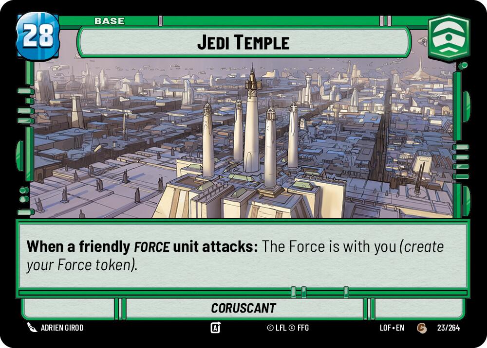 Jedi Temple // Force (023/264 // T03/T03) (023/264 // T03/T03) [Legends of the Force] | Jomio and Rueliete's Cards and Comics