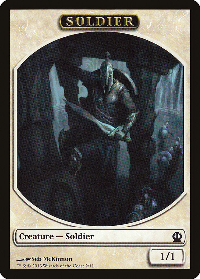 Soldier Token (2/11) [Theros Tokens] | Jomio and Rueliete's Cards and Comics