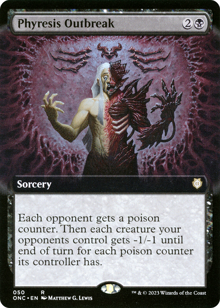 Phyresis Outbreak (Extended Art) [Phyrexia: All Will Be One Commander] | Jomio and Rueliete's Cards and Comics