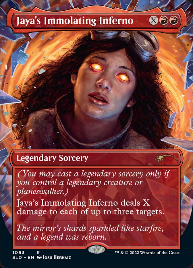 Jaya's Immolating Inferno (Borderless) [Secret Lair Drop Series] | Jomio and Rueliete's Cards and Comics