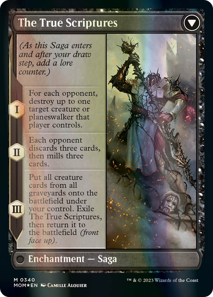 Sheoldred // The True Scriptures (Serialized) [March of the Machine] | Jomio and Rueliete's Cards and Comics