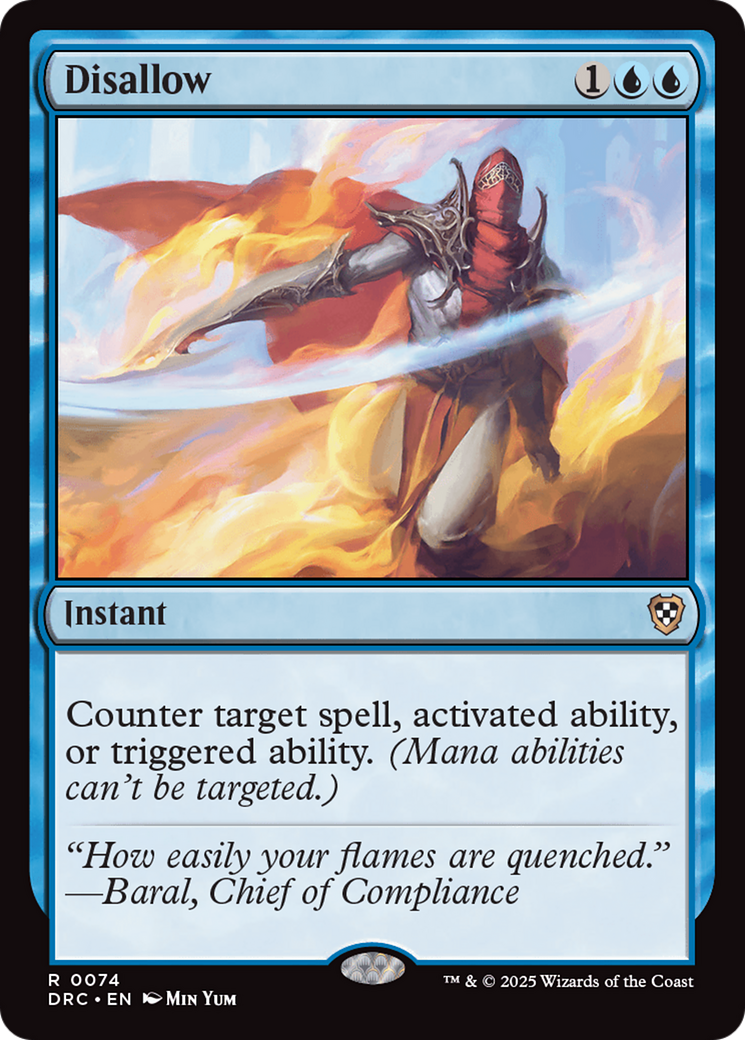 Disallow [Aetherdrift Commander] | Jomio and Rueliete's Cards and Comics