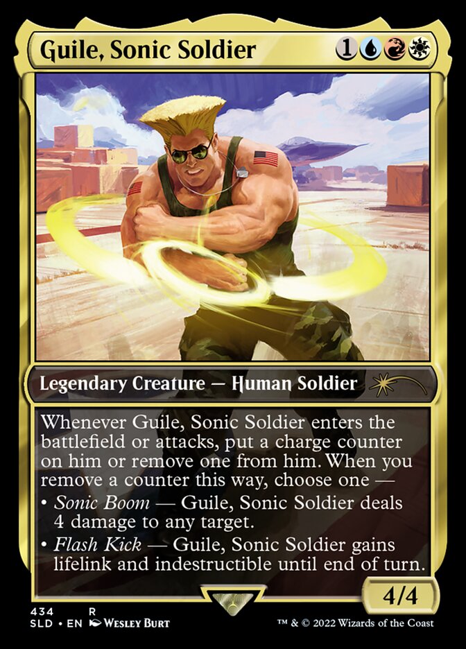 Guile, Sonic Soldier [Secret Lair Drop Series] | Jomio and Rueliete's Cards and Comics