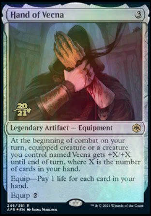 Hand of Vecna [Dungeons & Dragons: Adventures in the Forgotten Realms Prerelease Promos] | Jomio and Rueliete's Cards and Comics