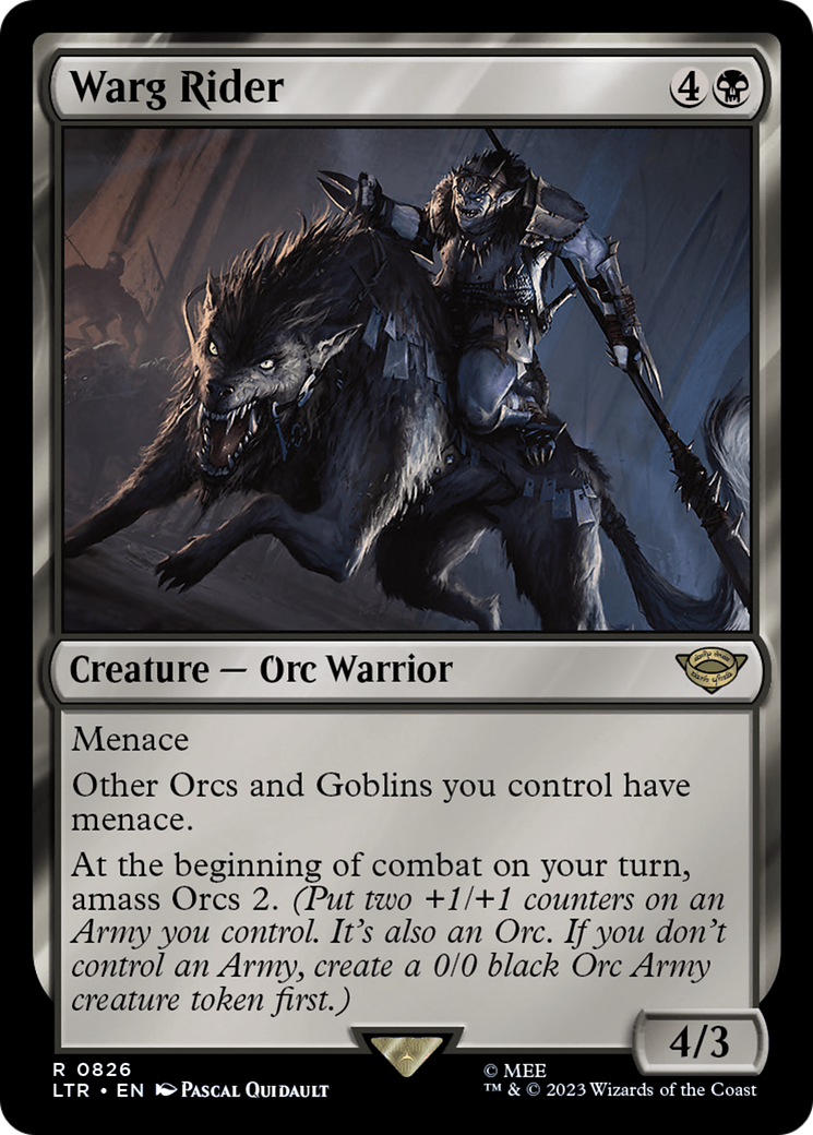 Warg Rider [The Lord of the Rings: Tales of Middle-Earth] | Jomio and Rueliete's Cards and Comics