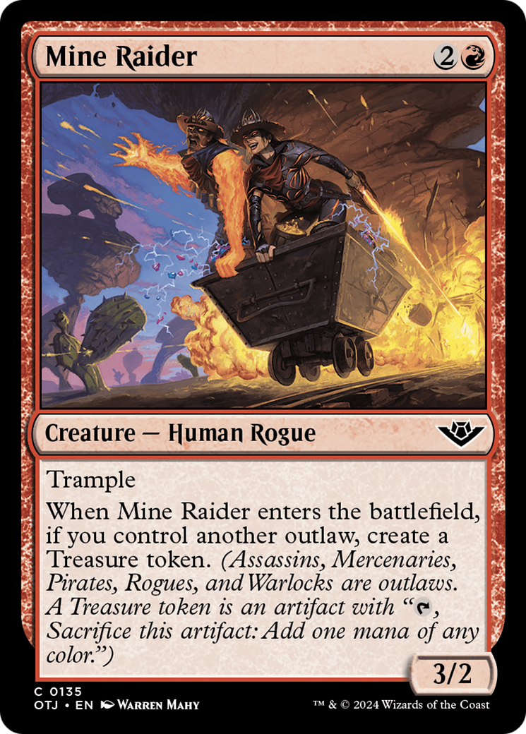 Mine Raider [Outlaws of Thunder Junction] | Jomio and Rueliete's Cards and Comics