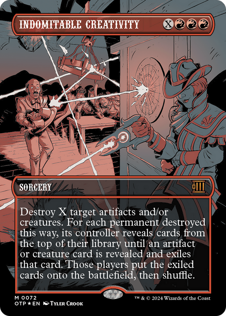 Indomitable Creativity (Textured Foil) [Outlaws of Thunder Junction: Breaking News] | Jomio and Rueliete's Cards and Comics