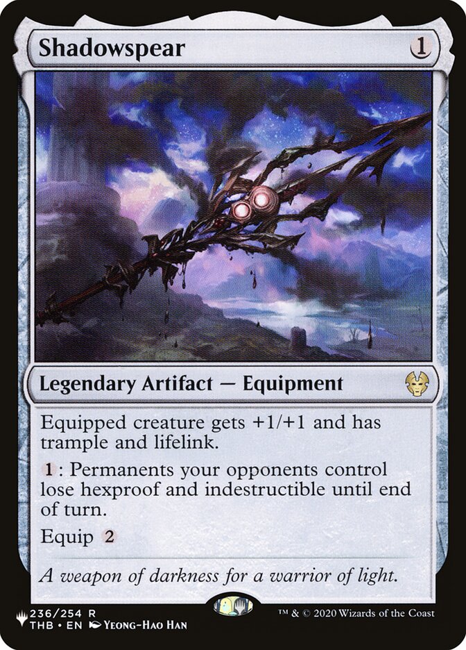 Shadowspear [Secret Lair: Heads I Win, Tails You Lose] | Jomio and Rueliete's Cards and Comics