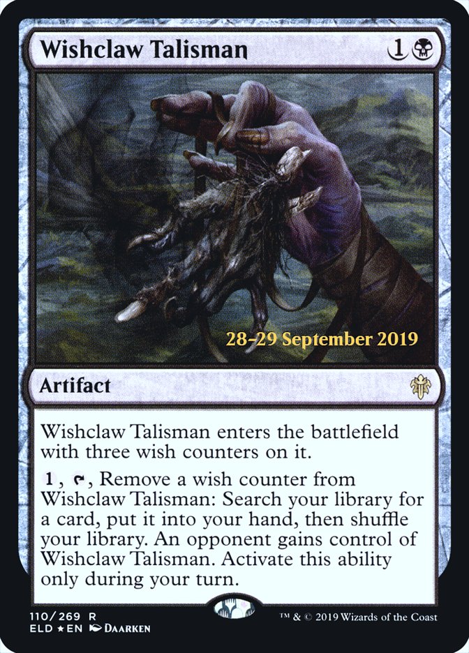 Wishclaw Talisman [Throne of Eldraine Prerelease Promos] | Jomio and Rueliete's Cards and Comics