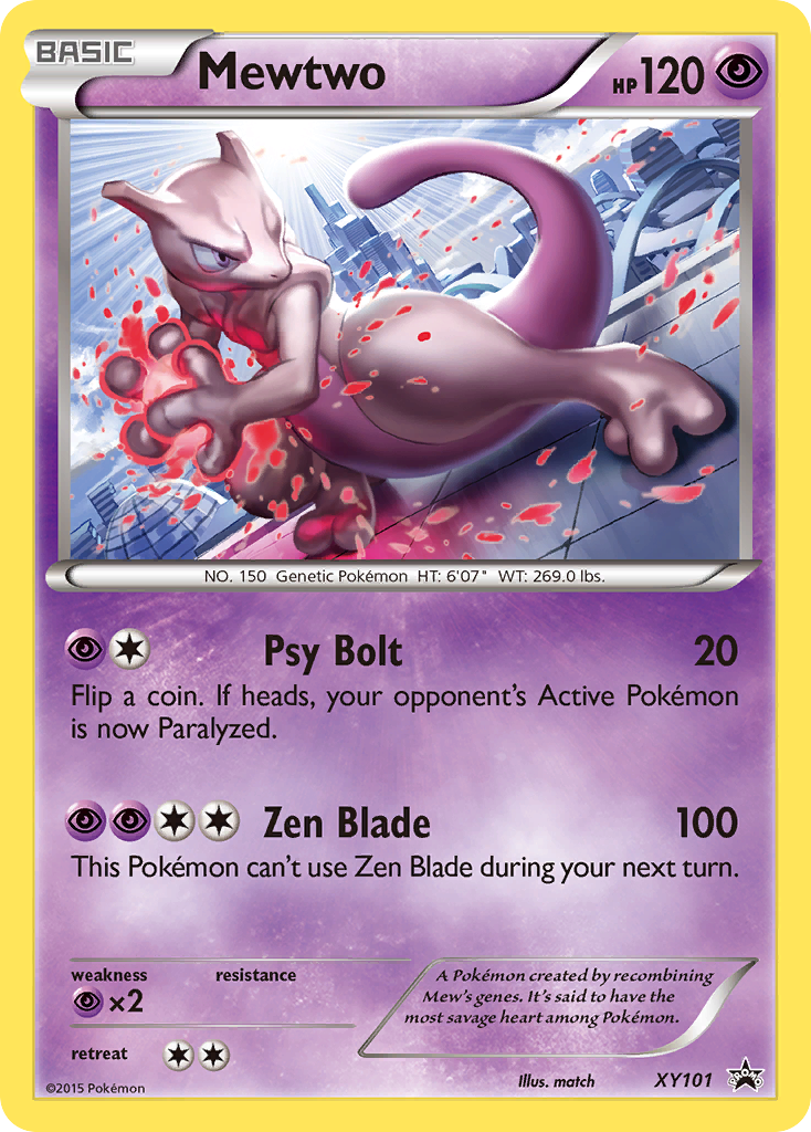Mewtwo (XY101) [XY: Black Star Promos] | Jomio and Rueliete's Cards and Comics