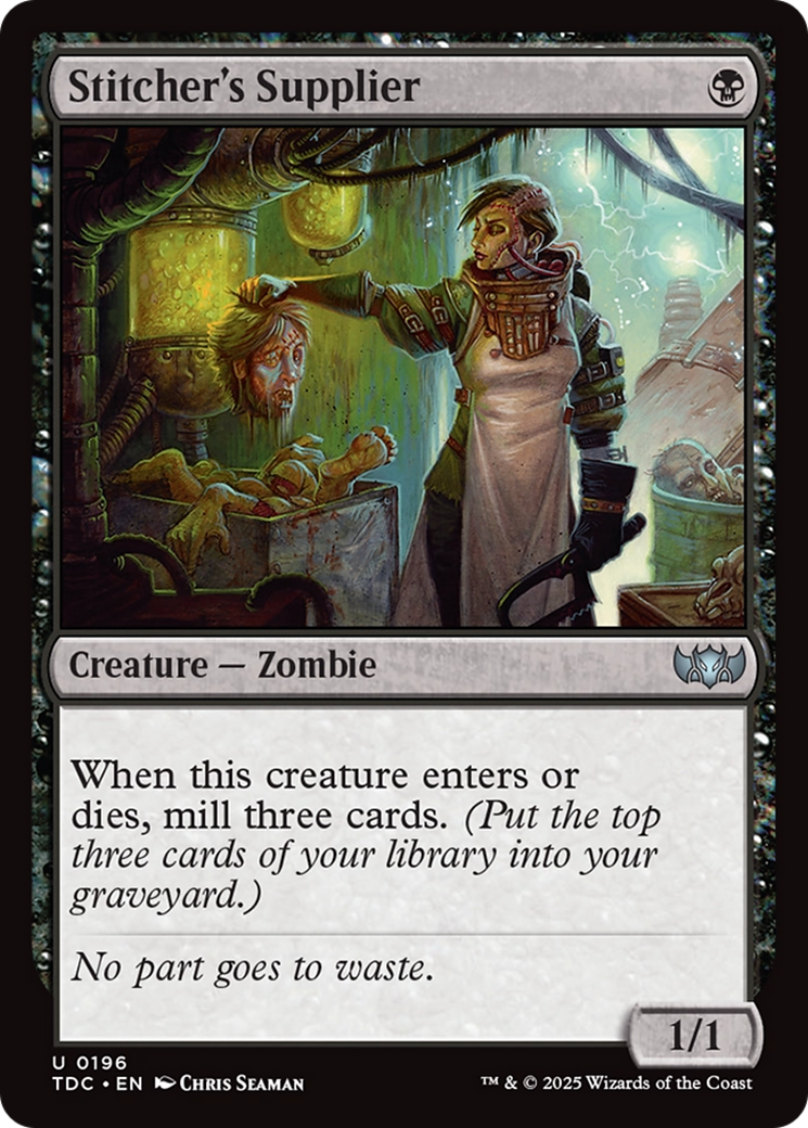 Stitcher's Supplier [Tarkir: Dragonstorm Commander] | Jomio and Rueliete's Cards and Comics