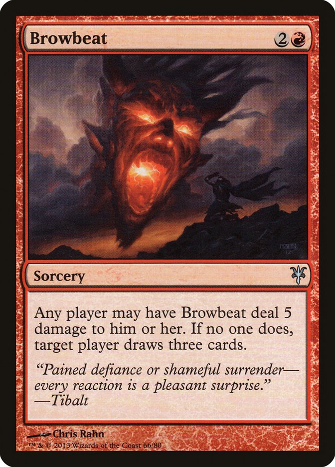 Browbeat [Duel Decks: Sorin vs. Tibalt] | Jomio and Rueliete's Cards and Comics
