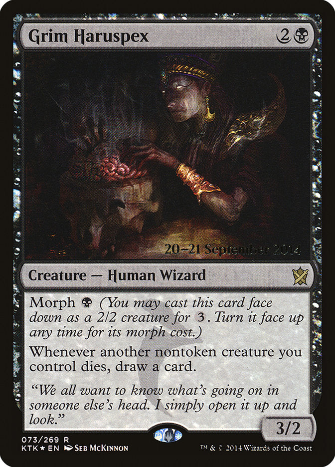 Grim Haruspex [Khans of Tarkir Prerelease Promos] | Jomio and Rueliete's Cards and Comics