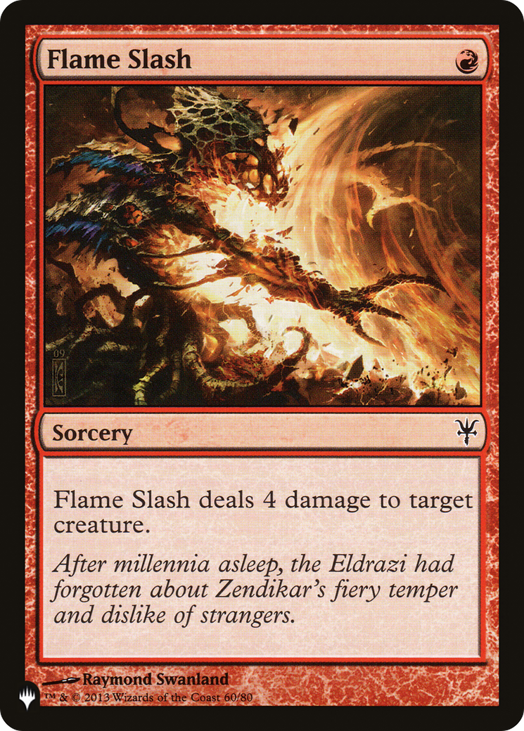 Flame Slash [The List] | Jomio and Rueliete's Cards and Comics