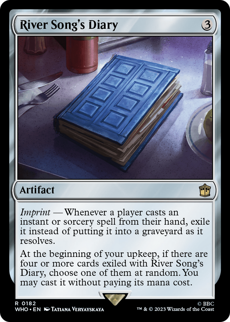 River Song's Diary [Doctor Who] | Jomio and Rueliete's Cards and Comics