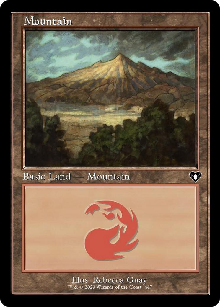 Mountain (447) (Retro) [Commander Masters] | Jomio and Rueliete's Cards and Comics